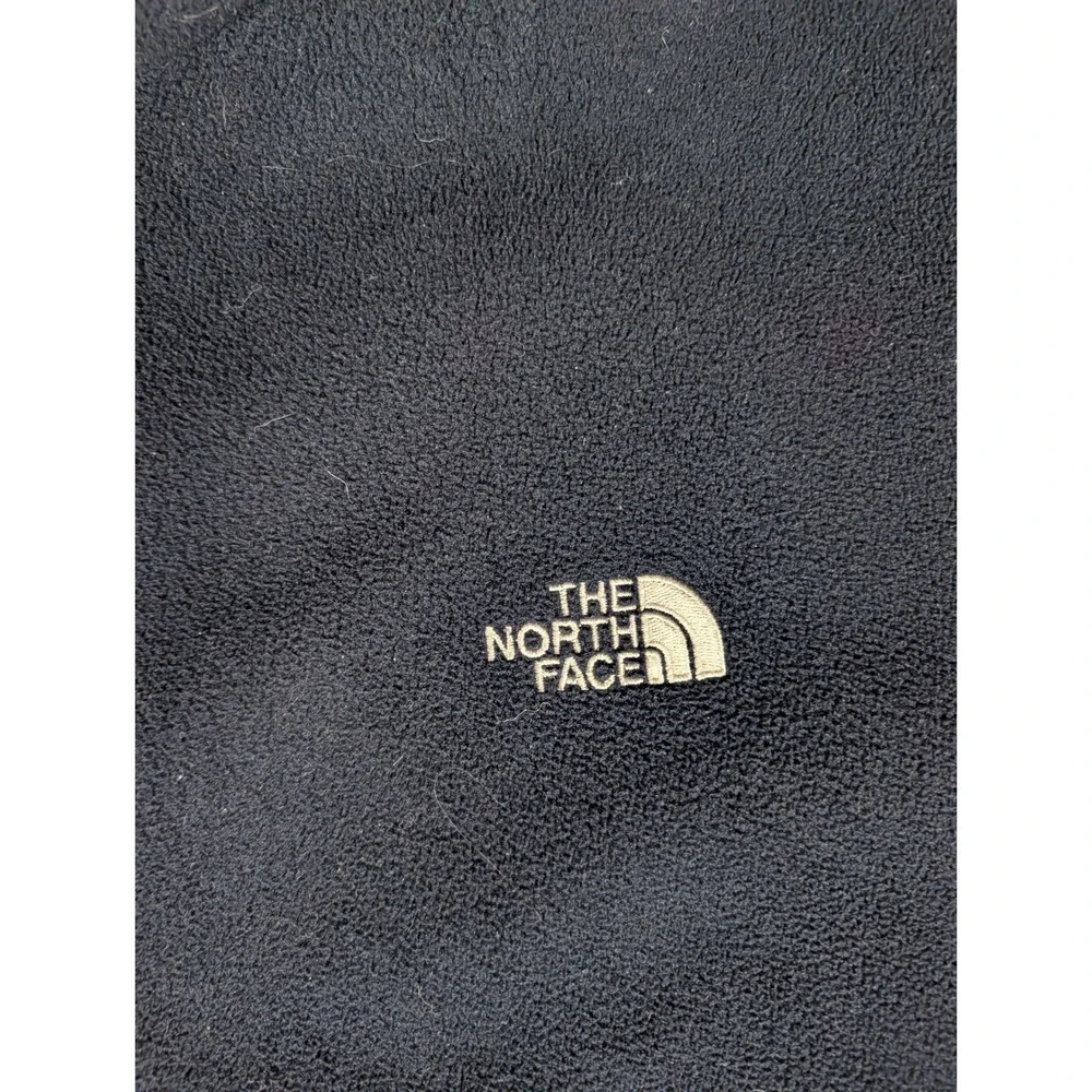 The North Face Mens Navy Blue Full Zip Fleece Jacket Mock Neck XL
